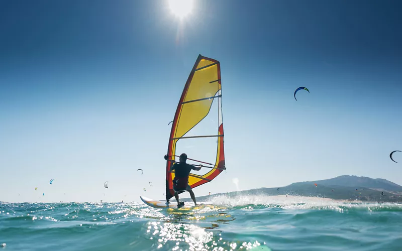 Windsurfing in Italy