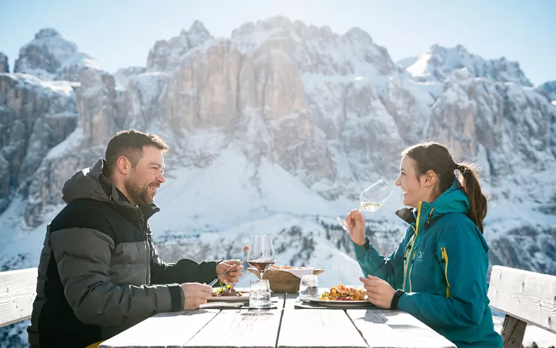 Good food: skiing with taste...