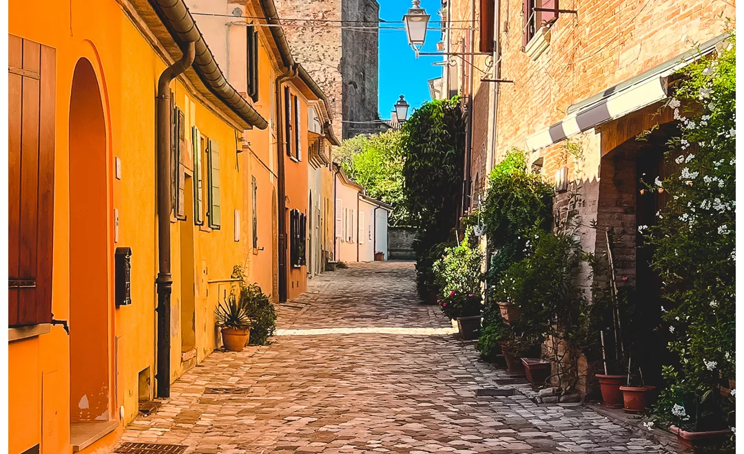 Santarcangelo di Romagna, strada del centro città