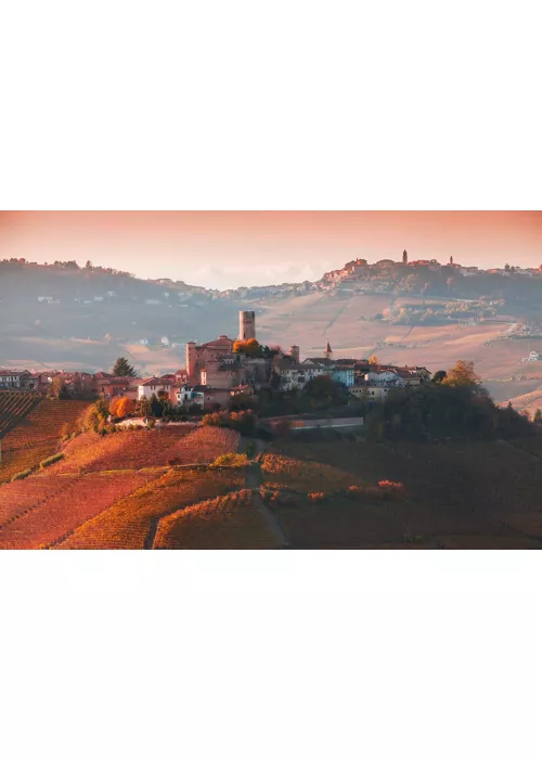 Langhe, Roero and Monferrato amidst precious vines, villages and castles