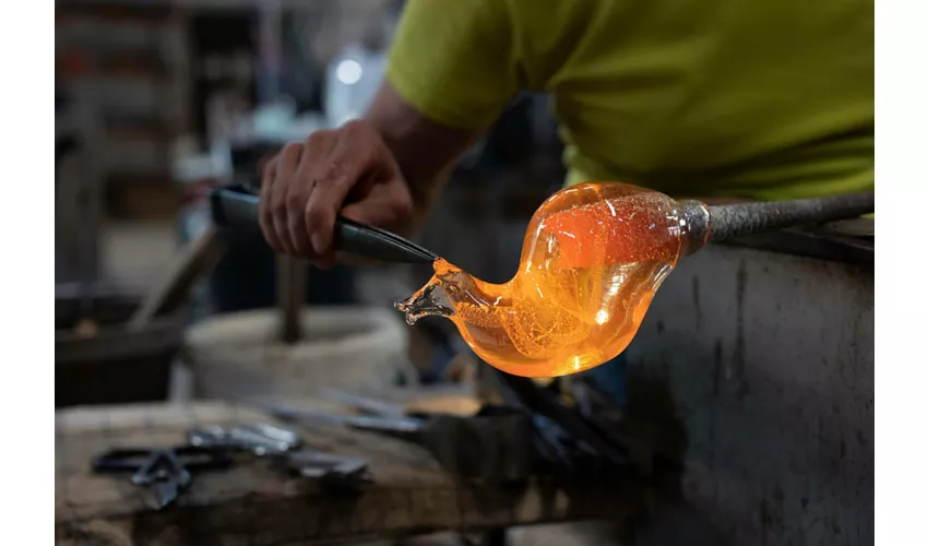 Murano e Burano: Tour guidato in barca da Murano con fabbrica di soffiatura del vetro