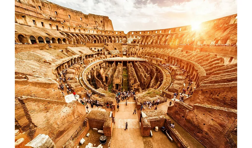 Coliseo, Arena, Foro Romano y monte Palatino + Vídeo multimedia