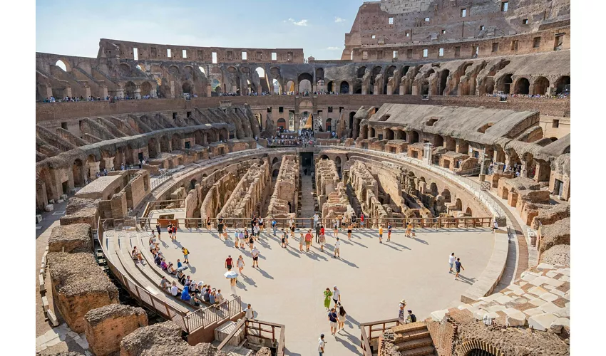 Pavimento dell'Arena del Colosseo e Foro Romano + Audioguida