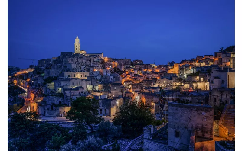 Pesebre viviente en los Sassi de Matera