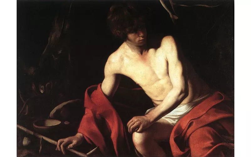 John the Baptist by Caravaggio, Palazzo Corsini - Rome, Lazio