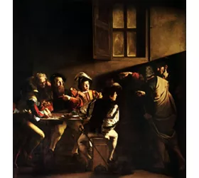 The works by Caravaggio in Rome