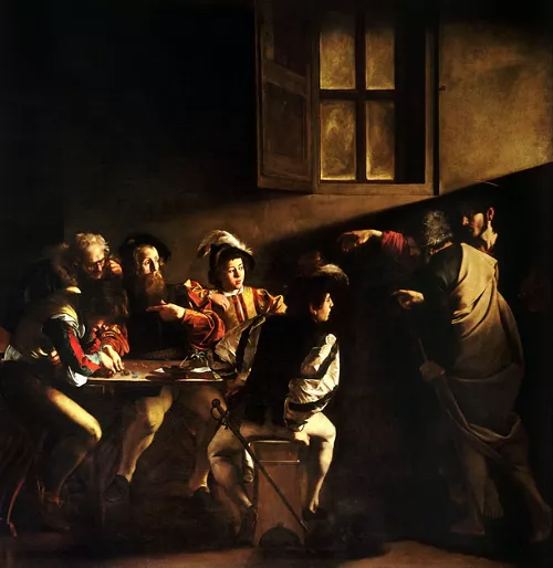 The works by Caravaggio in Rome