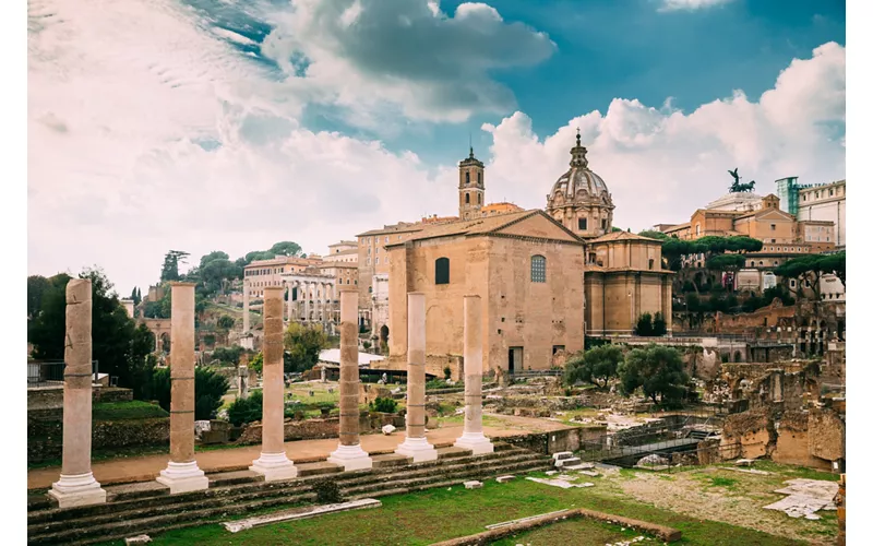 Columns of the Temple of Peace - Rome, Latium