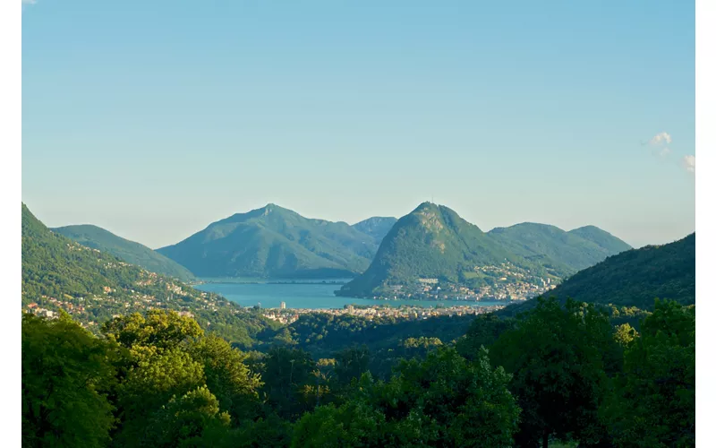 Monte San Giorgio, view over Lake Lugano