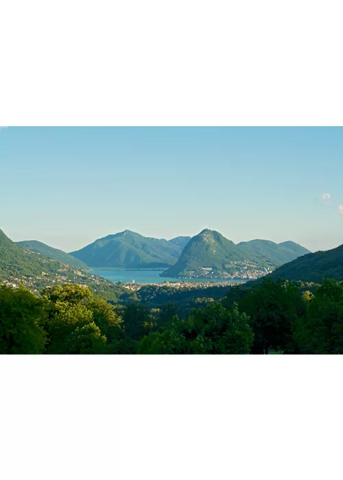 Monte San Giorgio, view over Lake Lugano