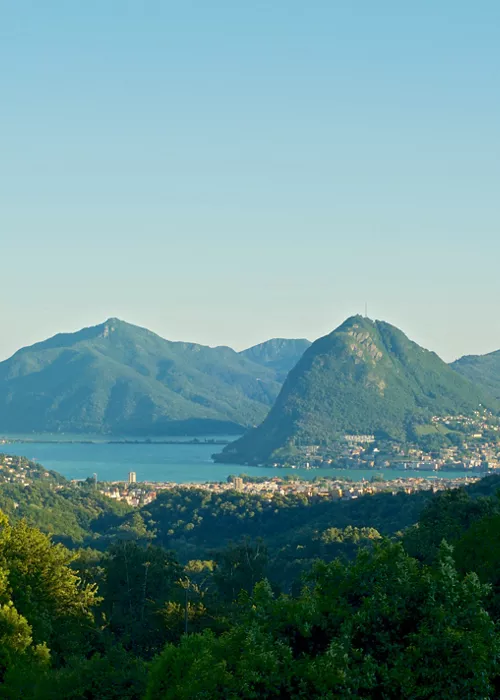 Monte San Giorgio, view over Lake Lugano