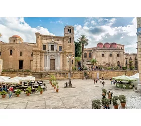 Palermo - Church of Santa Maria dell'Ammiraglio and Church of San Cataldo