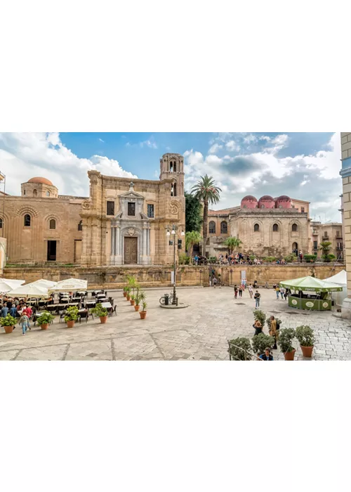 Palermo - Church of Santa Maria dell'Ammiraglio and Church of San Cataldo