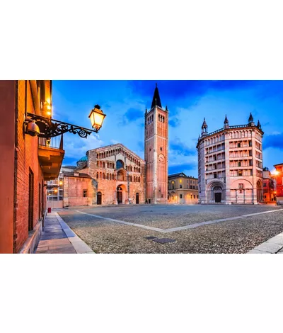 Piazza del Duomo con la Cattedrale e il Battistero - Parma, Emilia-Romagna