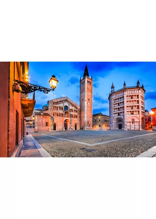 Piazza del Duomo con la Cattedrale e il Battistero - Parma, Emilia-Romagna