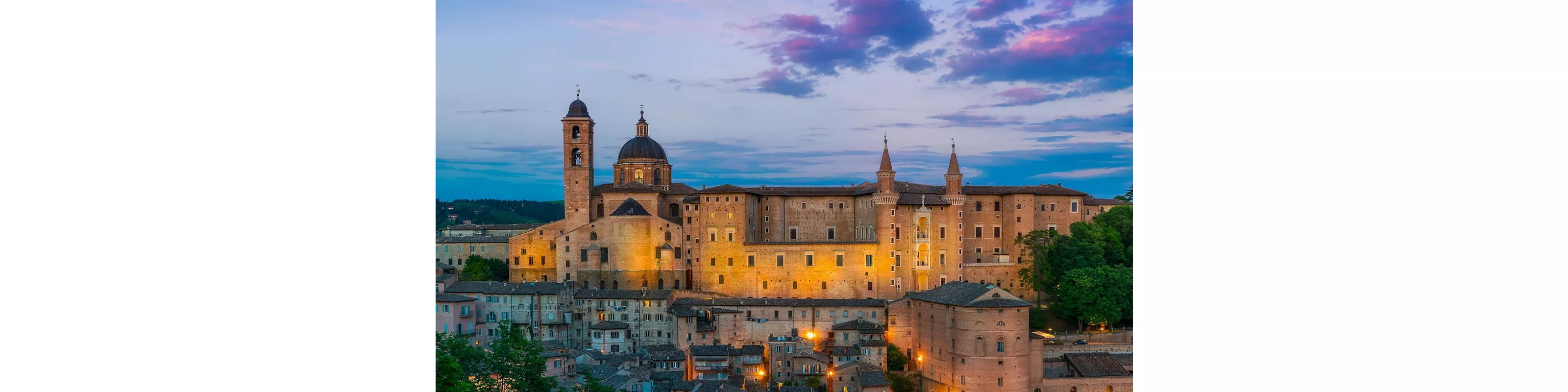 Piazza del Popolo in Ascoli Piceno, known for its beautiful travertine stone architecture