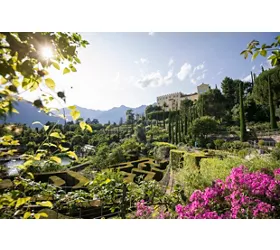 In the beautiful Gardens of Trauttmansdorff Castle in South Tyrol 
