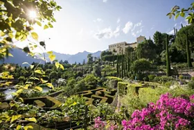 In the beautiful Gardens of Trauttmansdorff Castle in South Tyrol 