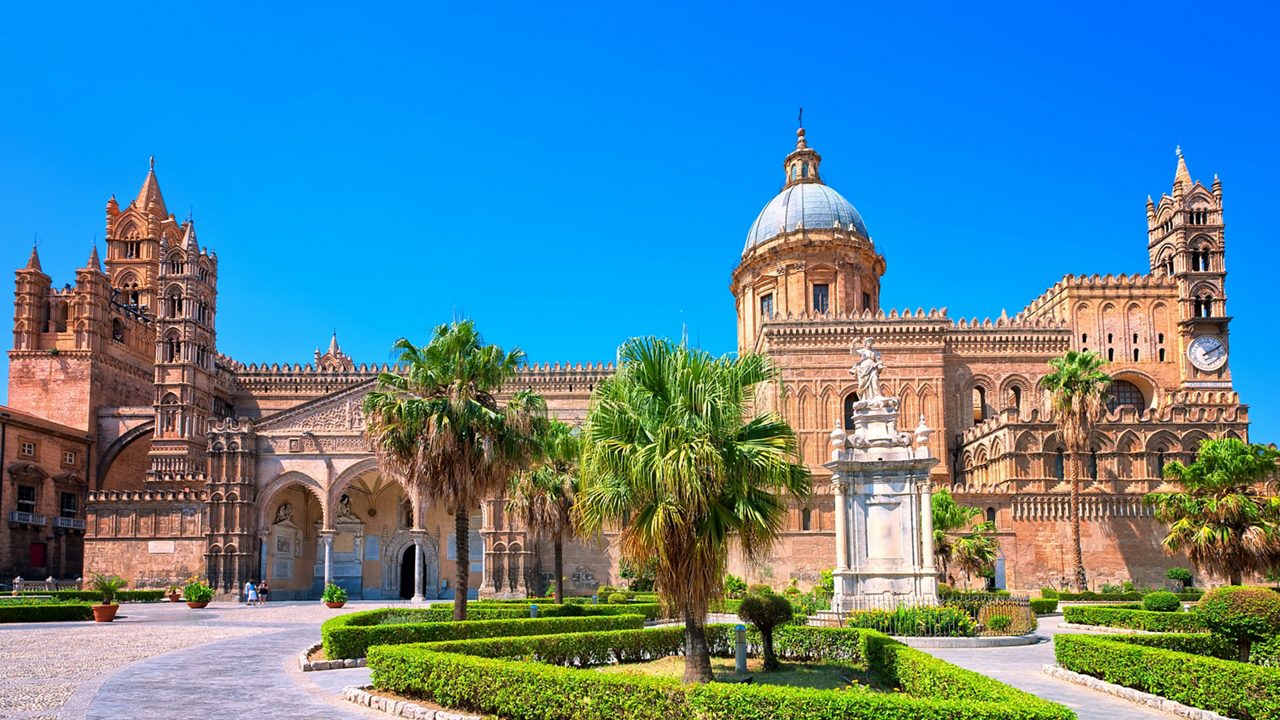 Cathedral of Palermo is a prominent landmark in Sicily, Italy