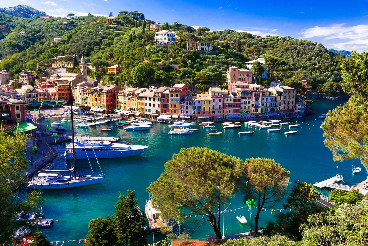Luxury holidays in Ligurian riviera Portofino town, Italy