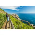 Climbing on the coastal cliffs in Liguria