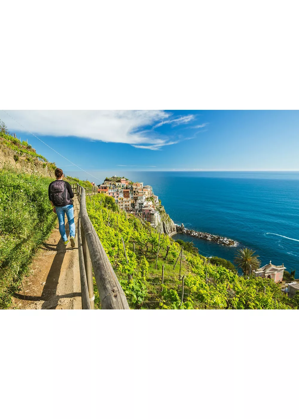 En Liguria, escalando vertiginosos acantilados sobre el mar