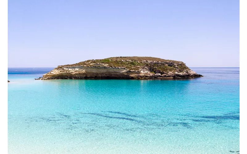 Veduta dell'Isola dei Conigli, Lampedusa - Sicilia