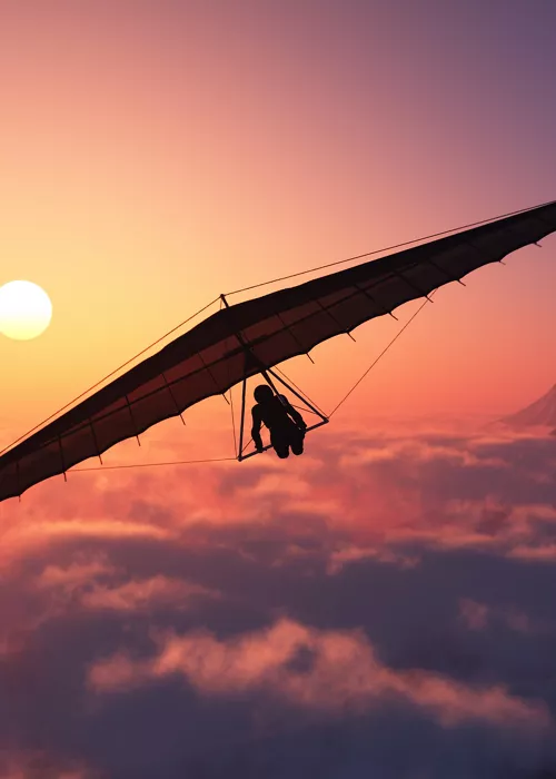 Revenge of Icarus: hang-gliding
