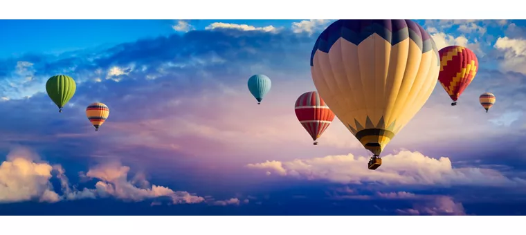 Heißluftballon, das Segelschiff des Himmels