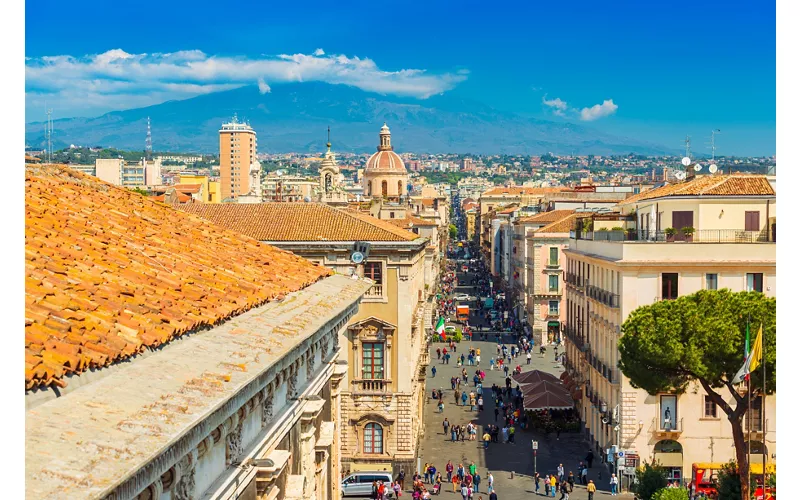 The main cities of Sicily