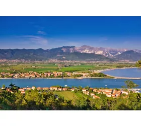 The Magra River flowing into the Tyrrhenian Sea: a magical setting