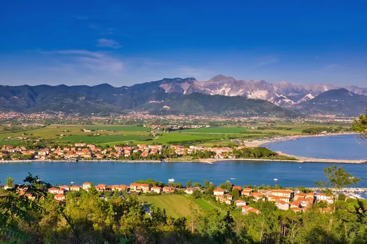 River Magra Estuary and the Tyrrhenian Sea