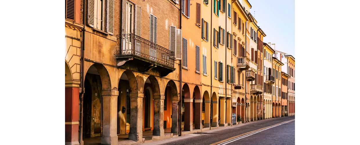 Die Arkaden von Bologna