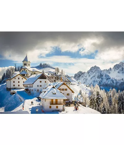 Área de esquí de Tarvisio, un paraíso deportivo alpino en la frontera con Austria y Eslovenia