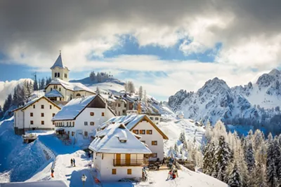 Área de esquí de Tarvisio, un paraíso deportivo alpino en la frontera con Austria y Eslovenia