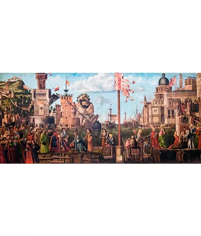 Accademia - Incontro e partenza dei fidanzati - Vittore Carpaccio
