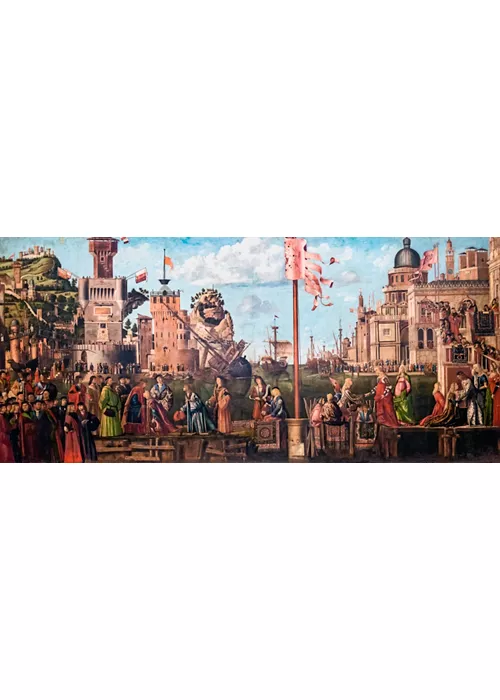 Accademia - Incontro e partenza dei fidanzati - Vittore Carpaccio