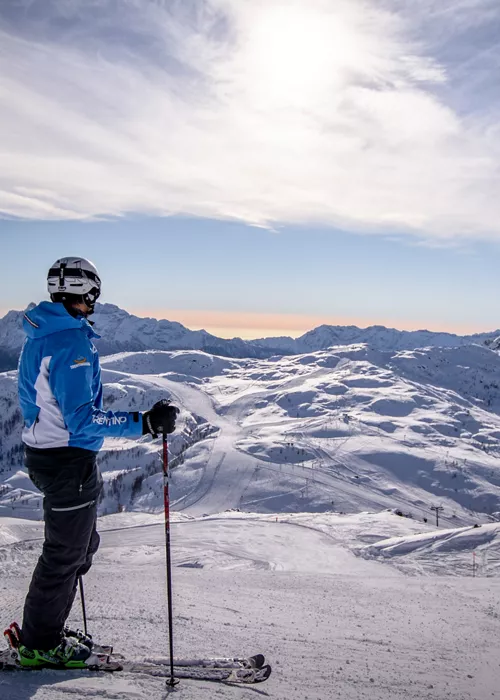 En Val di Fiemme, paraíso de los esquiadores