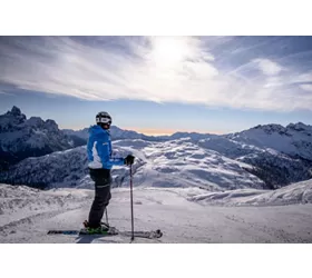 Em Val di Fiemme, paraíso dos esquiadores