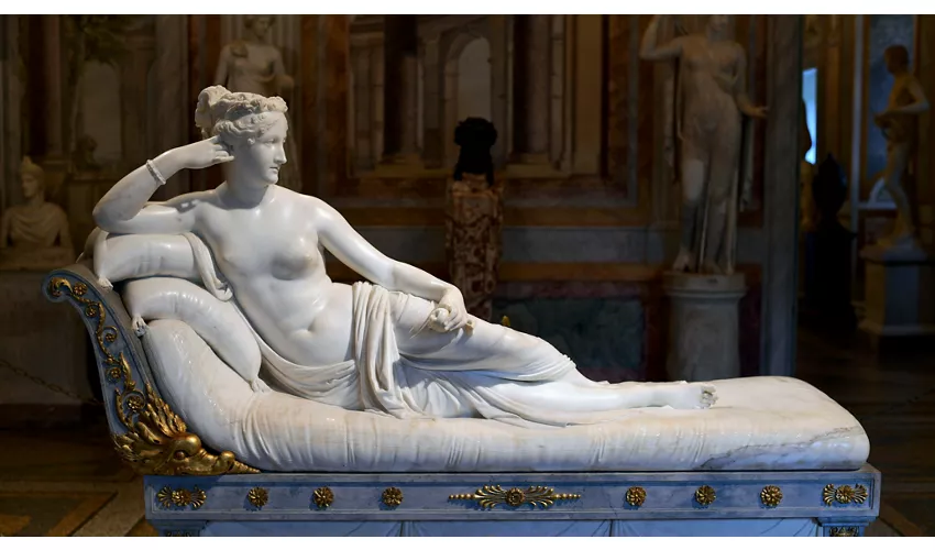 Statue of Paolina Borghese by Canova