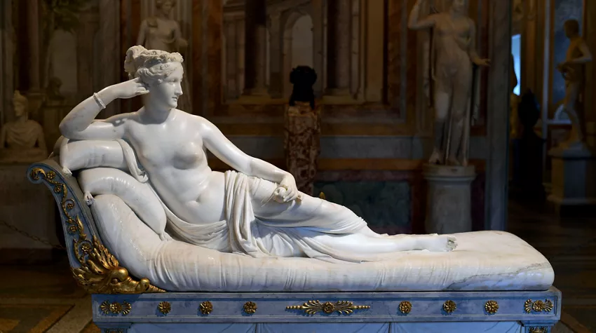 Statue of Paolina Borghese by Canova