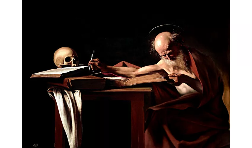 Saint Jerome Writing by Caravaggio