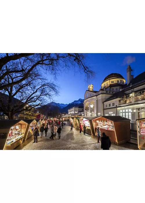 El mercado navideño de Merano en el elegante salón del Alto Adige 