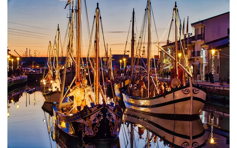 The "Marineria" floating Nativity Scene in Cesenatico