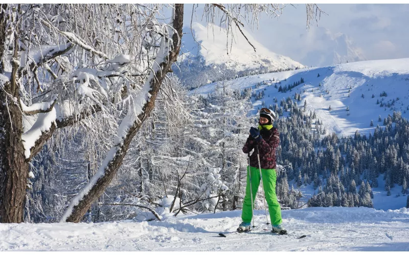Grödnertal , Seiser Alm. Das größte Skigebiet in Südtirol