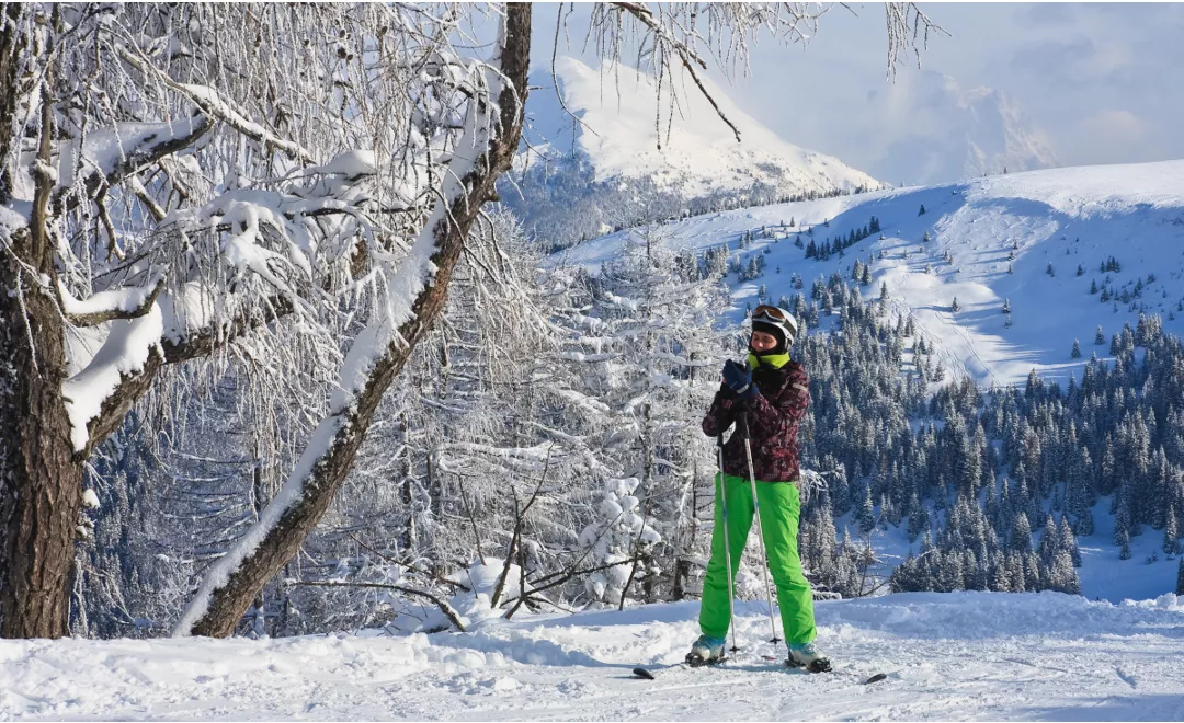 Sciatrice in Val Gardena - Alto Adige