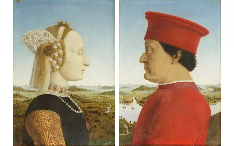 Ritratto dei Duchi di Urbino di Piero della Francesca