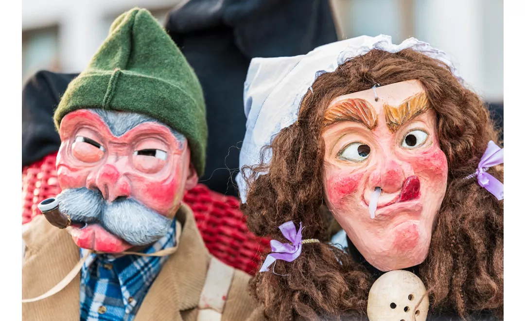 Maschere di legno del Carnevale di Sauris