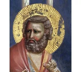 Giotto: Cacciata di Gioacchino dettaglio, Cappella degli Scrovegni, Padova