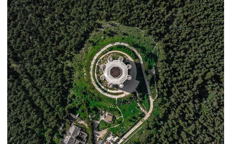 Veduta dall'alto di Castel del Monte